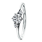 AMABILE Solitaire Wave Ring