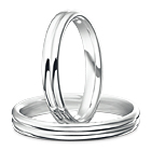 CHIARO Dual Line Marriage Ring