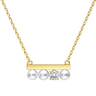 “petit” balance diamonds solo Necklace